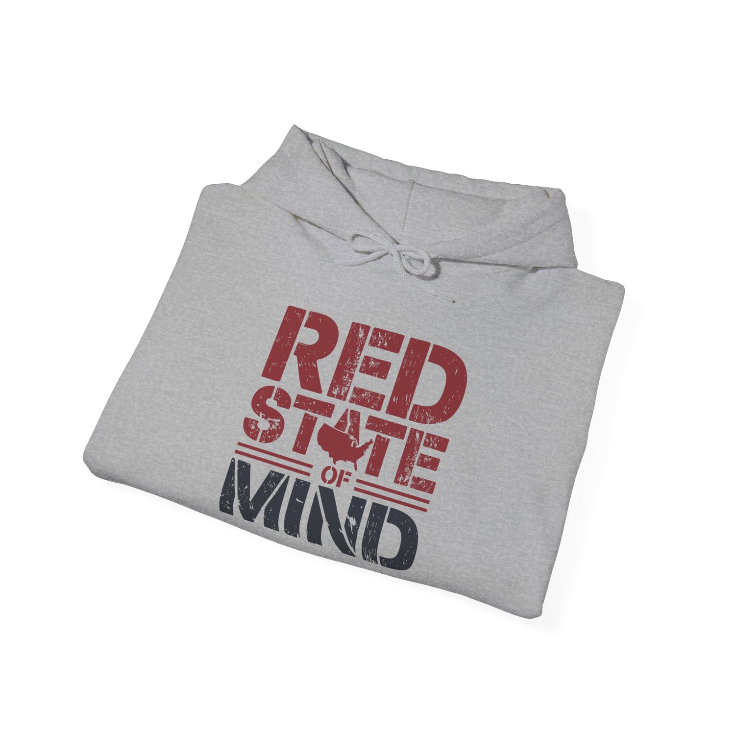 Red State of Mind Hooded Sweatshirt - Conservative Values Comfort Wear - Patriot Supply Co.