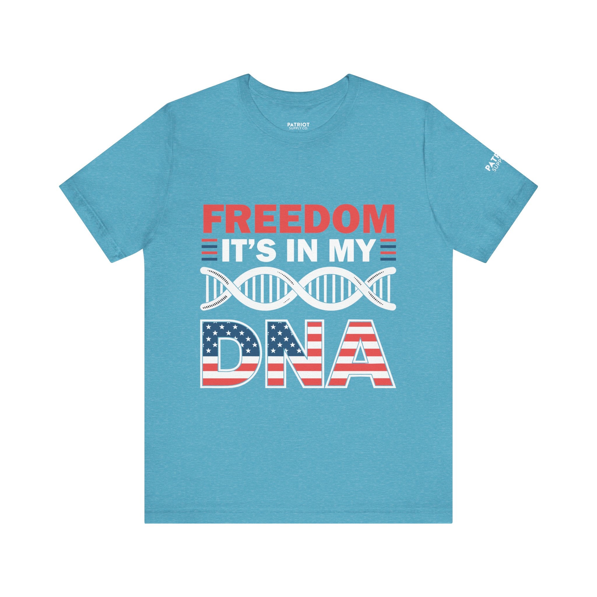 Freedom DNA T-Shirt - Patriotic Independence Day Tee | Conservative American Pride Apparel - Patriot Supply Co.