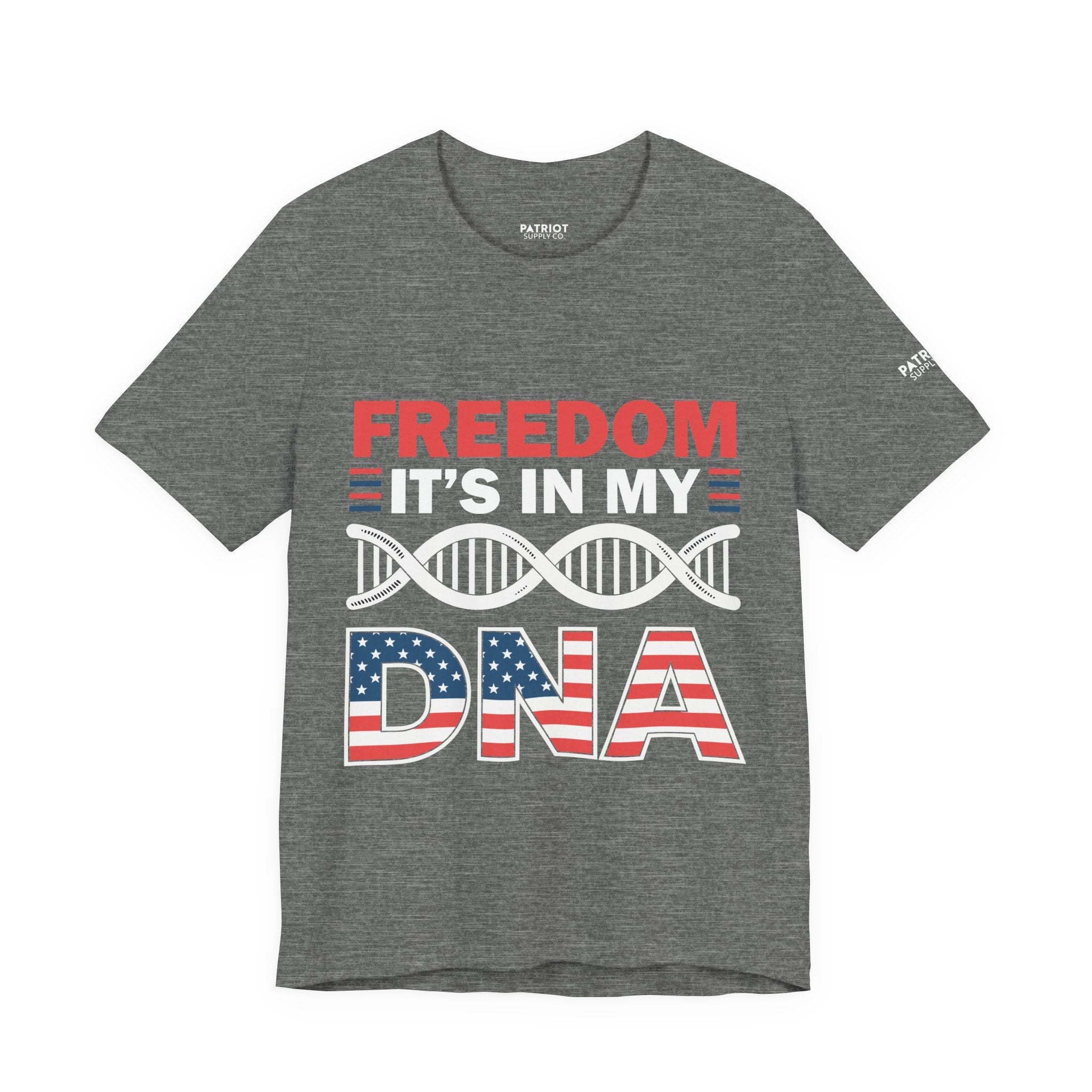 Freedom DNA T-Shirt - Patriotic Independence Day Tee | Conservative American Pride Apparel - Patriot Supply Co.