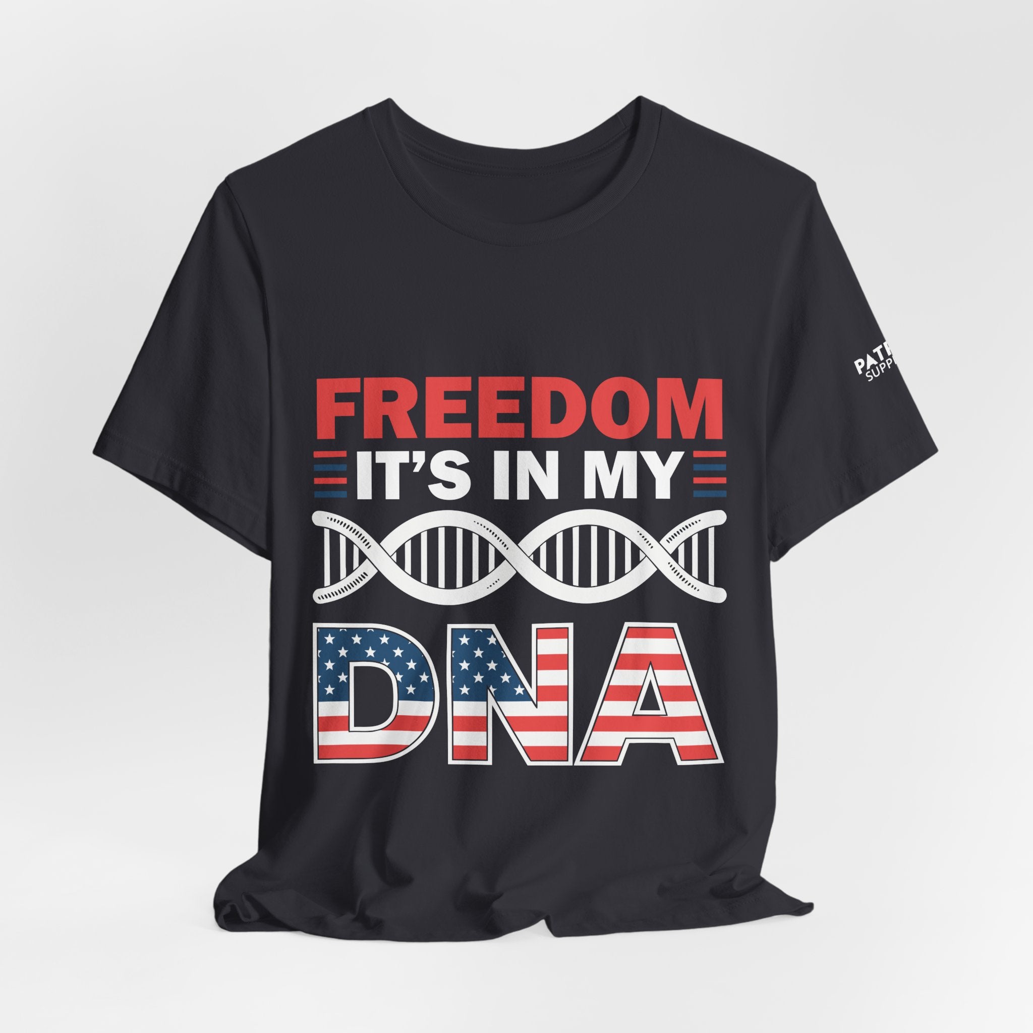 Freedom DNA T-Shirt - Patriotic Independence Day Tee | Conservative American Pride Apparel - Patriot Supply Co.