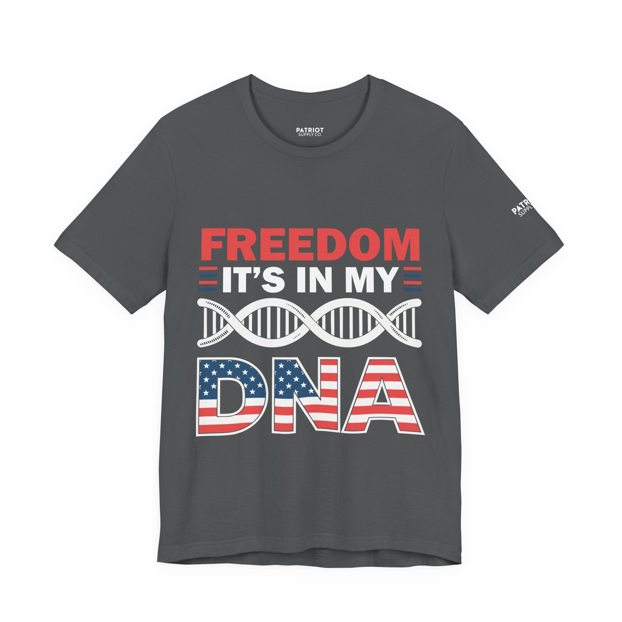 Freedom DNA T-Shirt - Patriotic Independence Day Tee | Conservative American Pride Apparel - Patriot Supply Co.