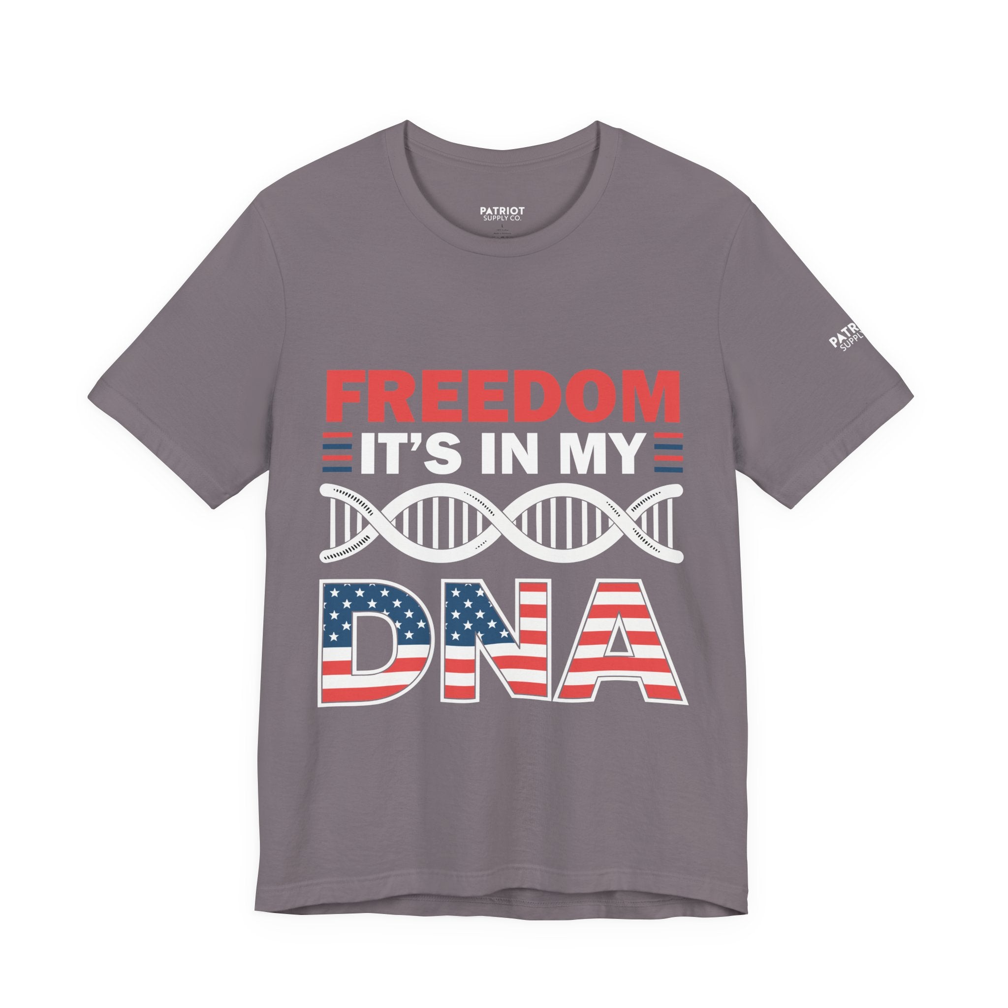 Freedom DNA T-Shirt - Patriotic Independence Day Tee | Conservative American Pride Apparel - Patriot Supply Co.