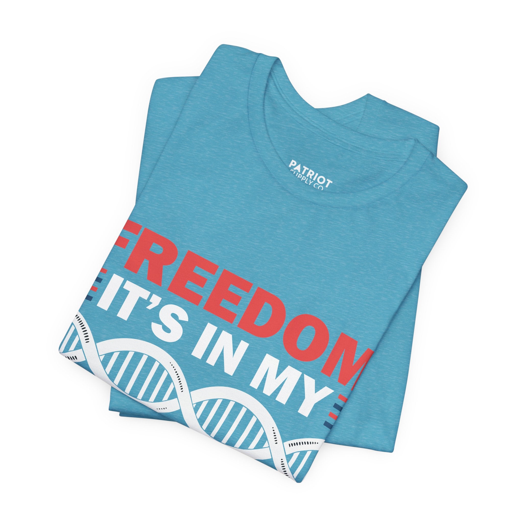 Freedom DNA T-Shirt - Patriotic Independence Day Tee | Conservative American Pride Apparel - Patriot Supply Co.