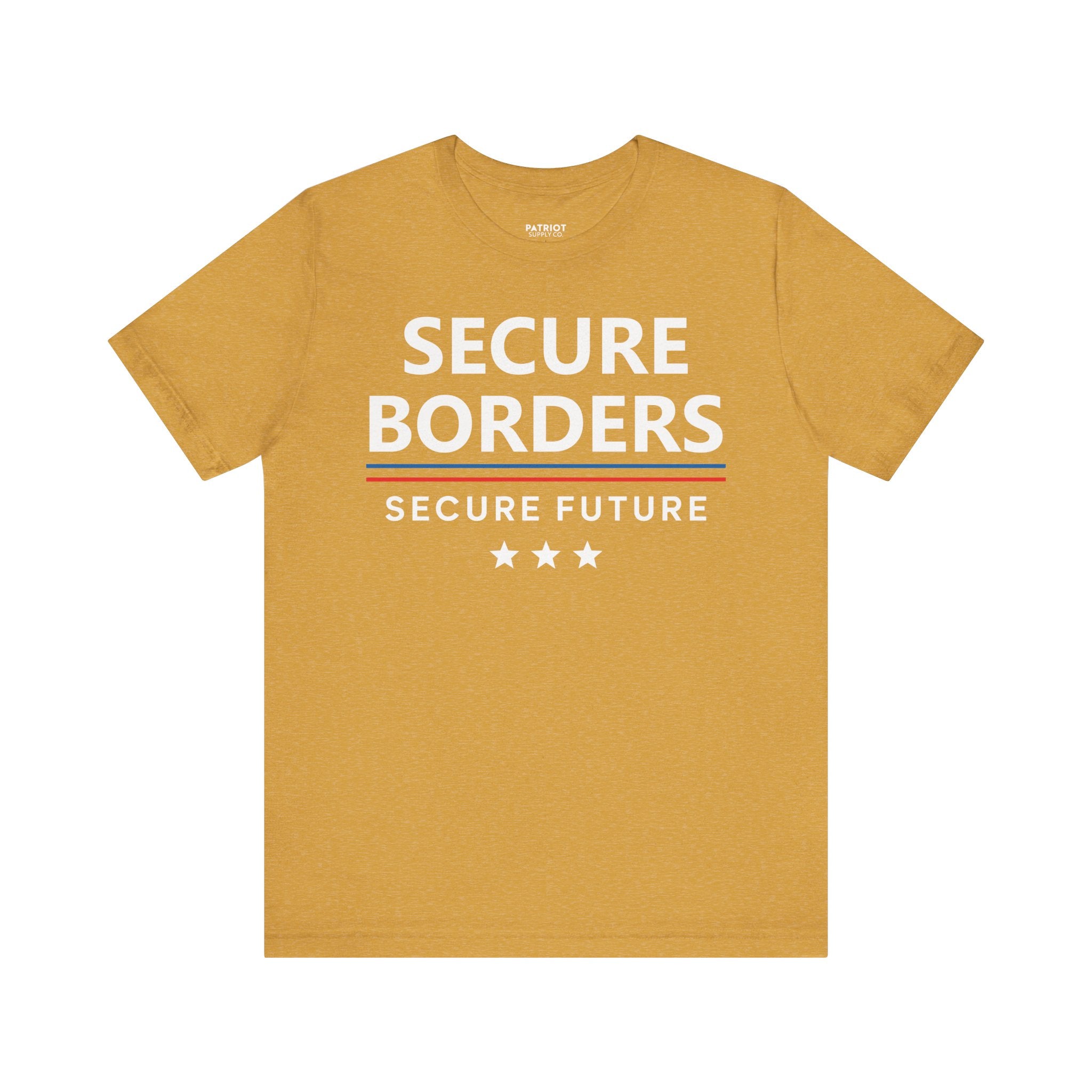 Secure Borders T-Shirt - Immigration Control Statement Tee | Conservative Border Security Apparel - Patriot Supply Co.