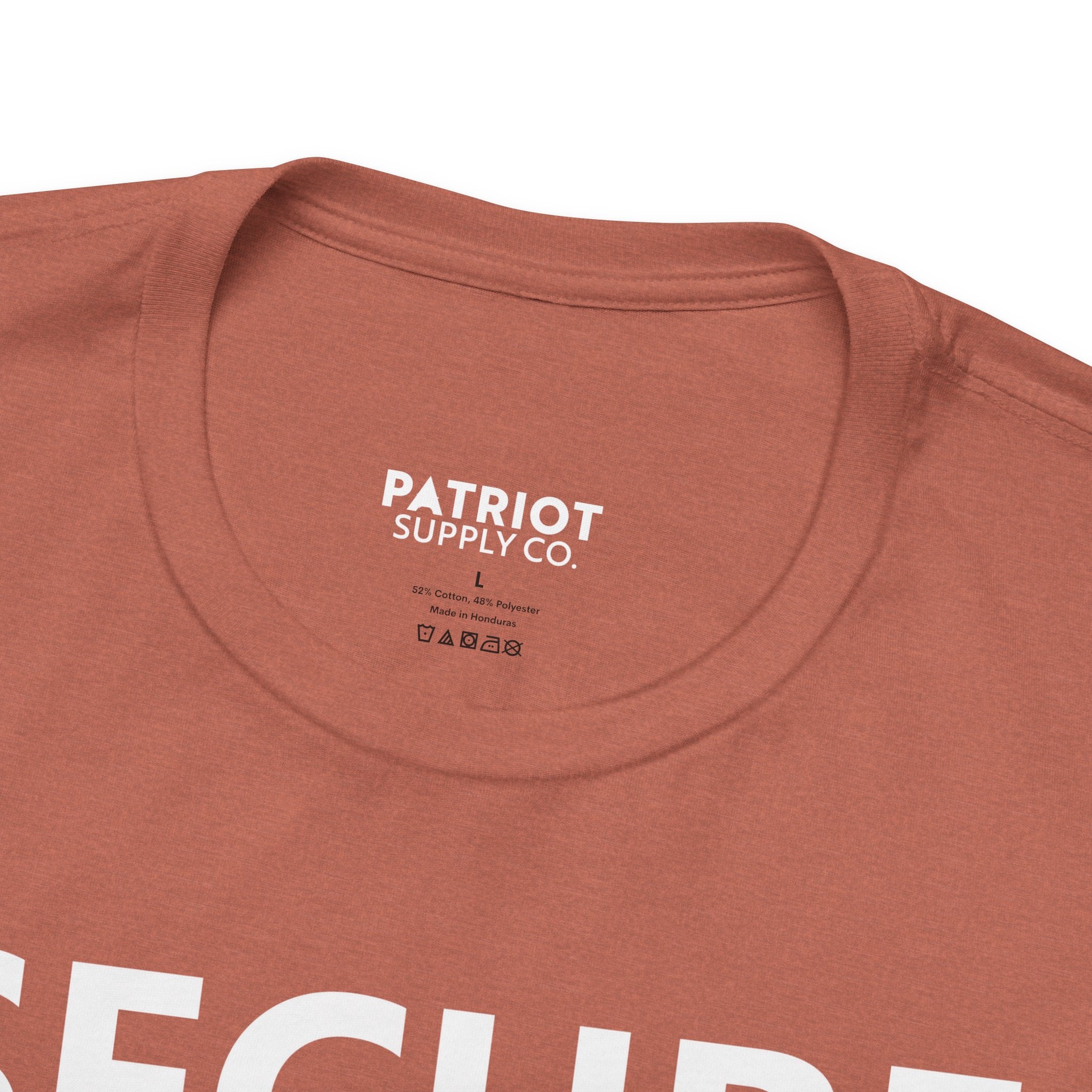 Secure Borders T-Shirt - Immigration Control Statement Tee | Conservative Border Security Apparel - Patriot Supply Co.