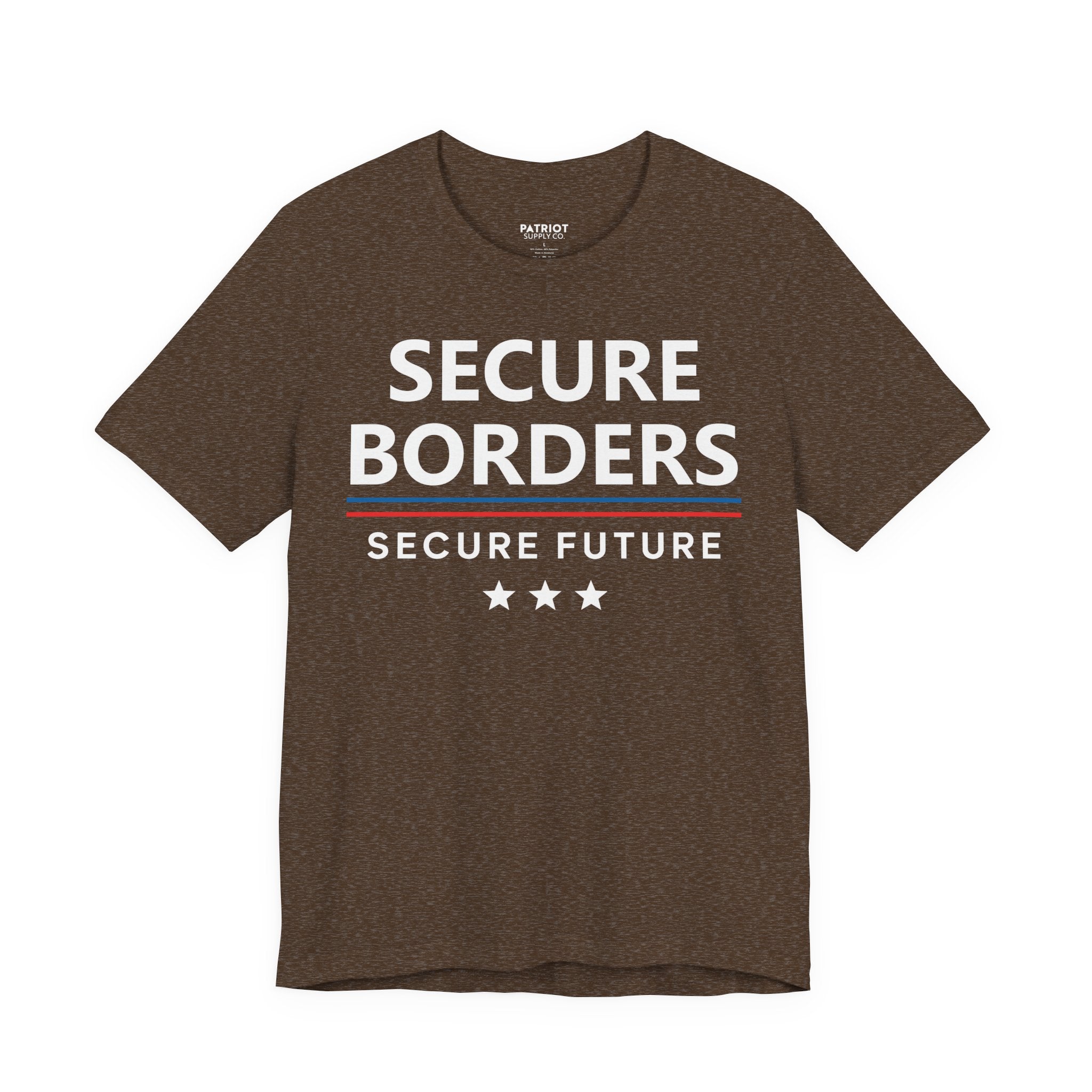 Secure Borders T-Shirt - Immigration Control Statement Tee | Conservative Border Security Apparel - Patriot Supply Co.