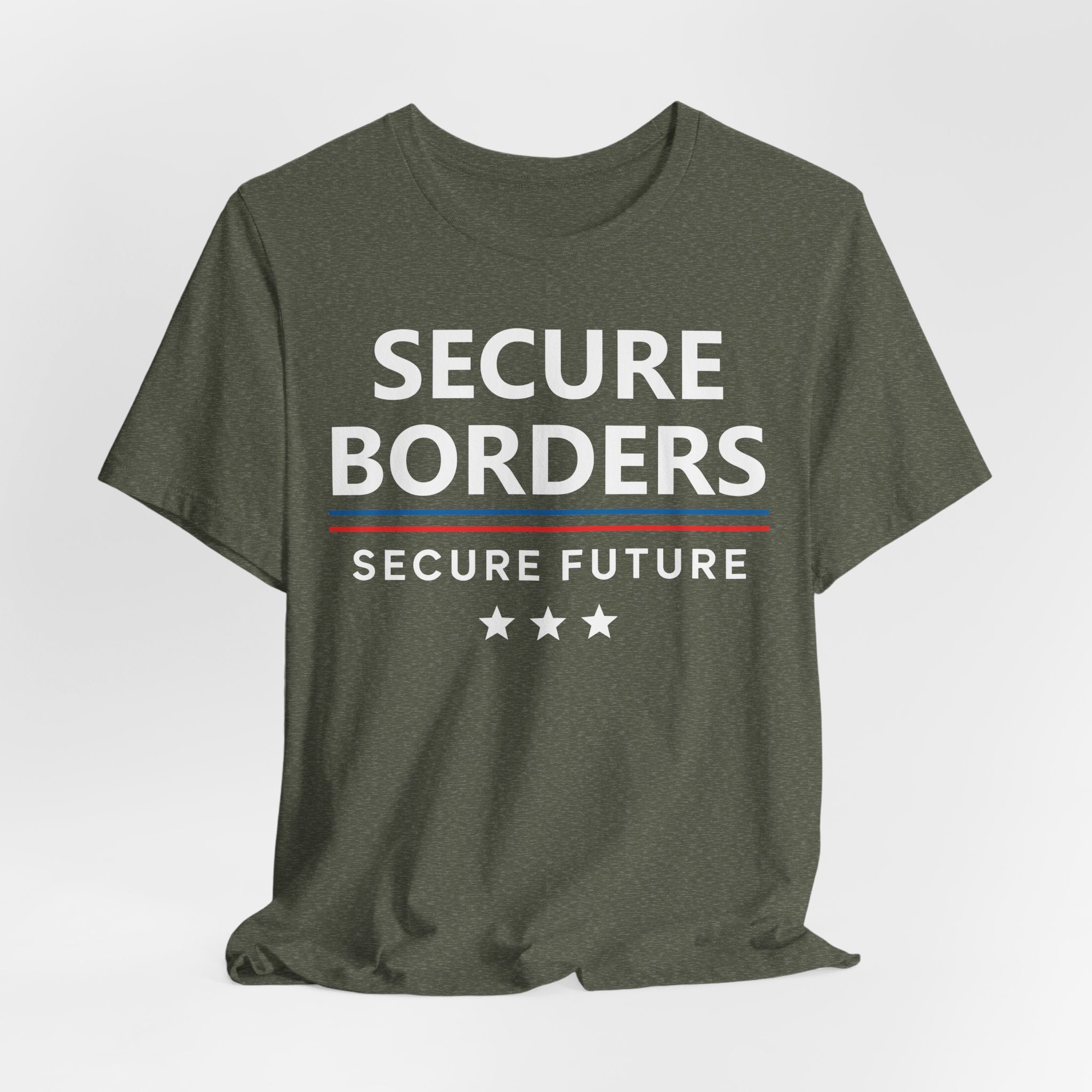 Secure Borders T-Shirt - Immigration Control Statement Tee | Conservative Border Security Apparel - Patriot Supply Co.