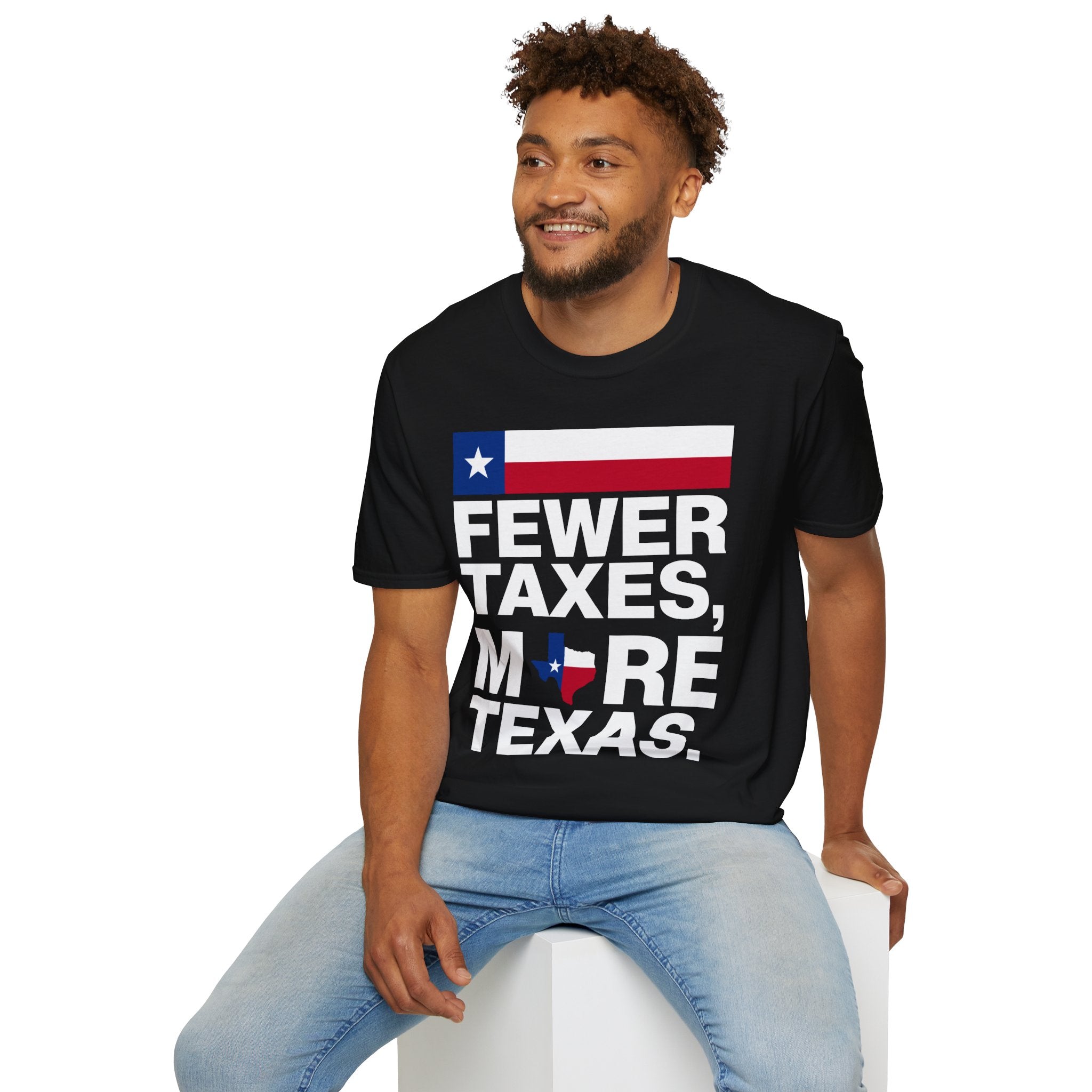 Fewer Taxes More Texas T-Shirt - Conservative Texas Pride Tee | Anti-Tax Lone Star State Apparel - Patriot Supply Co.