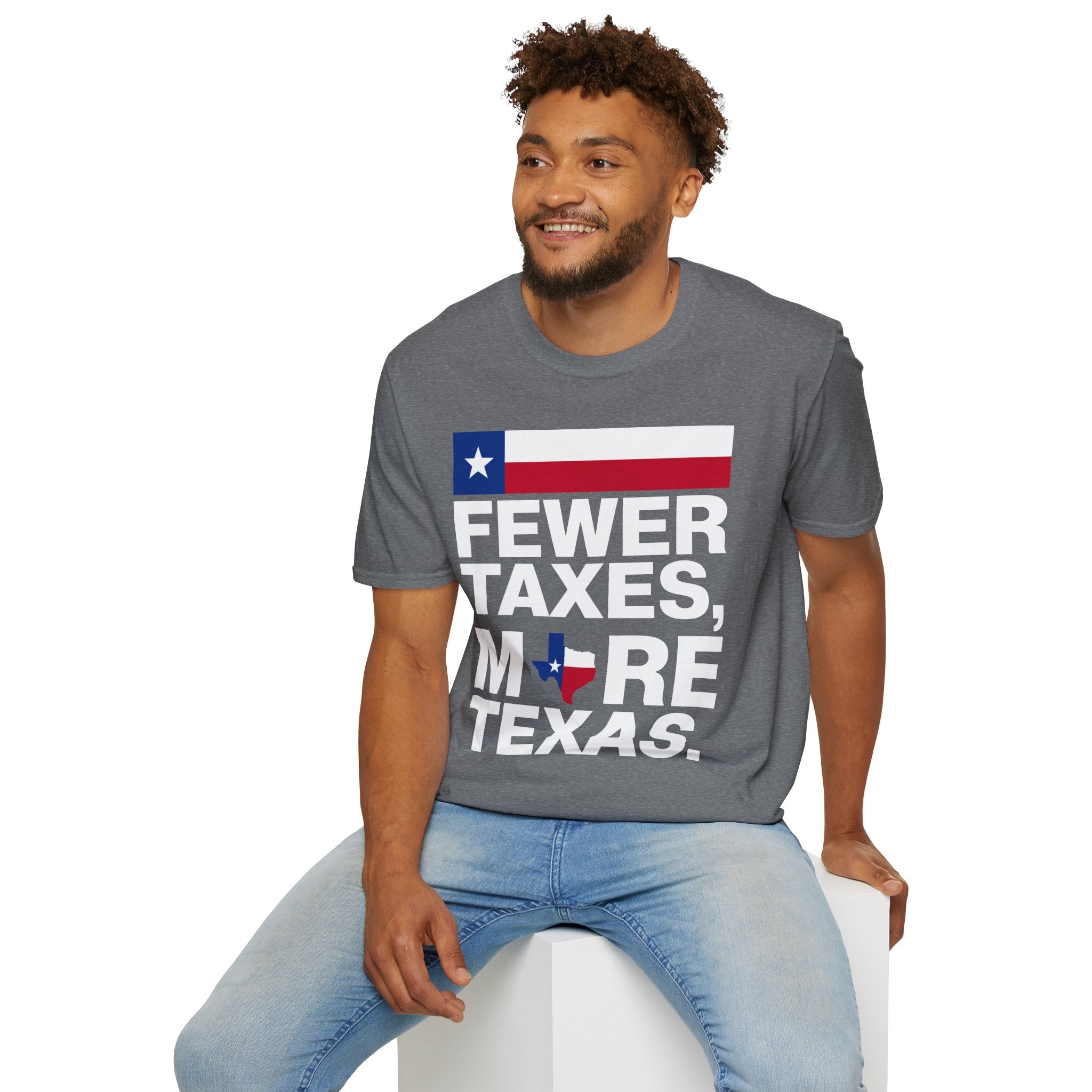 Fewer Taxes More Texas T-Shirt - Conservative Texas Pride Tee | Anti-Tax Lone Star State Apparel - Patriot Supply Co.