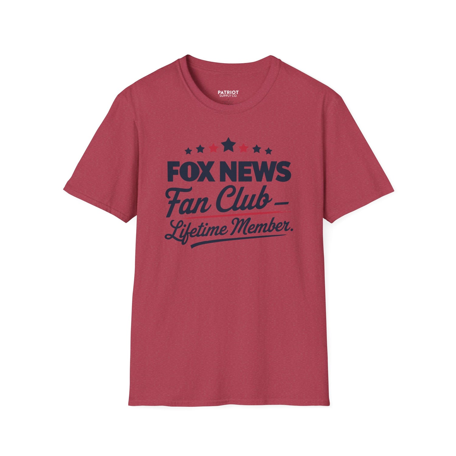 Fox News Fan Club Lifetime Member - Conservative Media Pride T-Shirt - Patriot Supply Co.