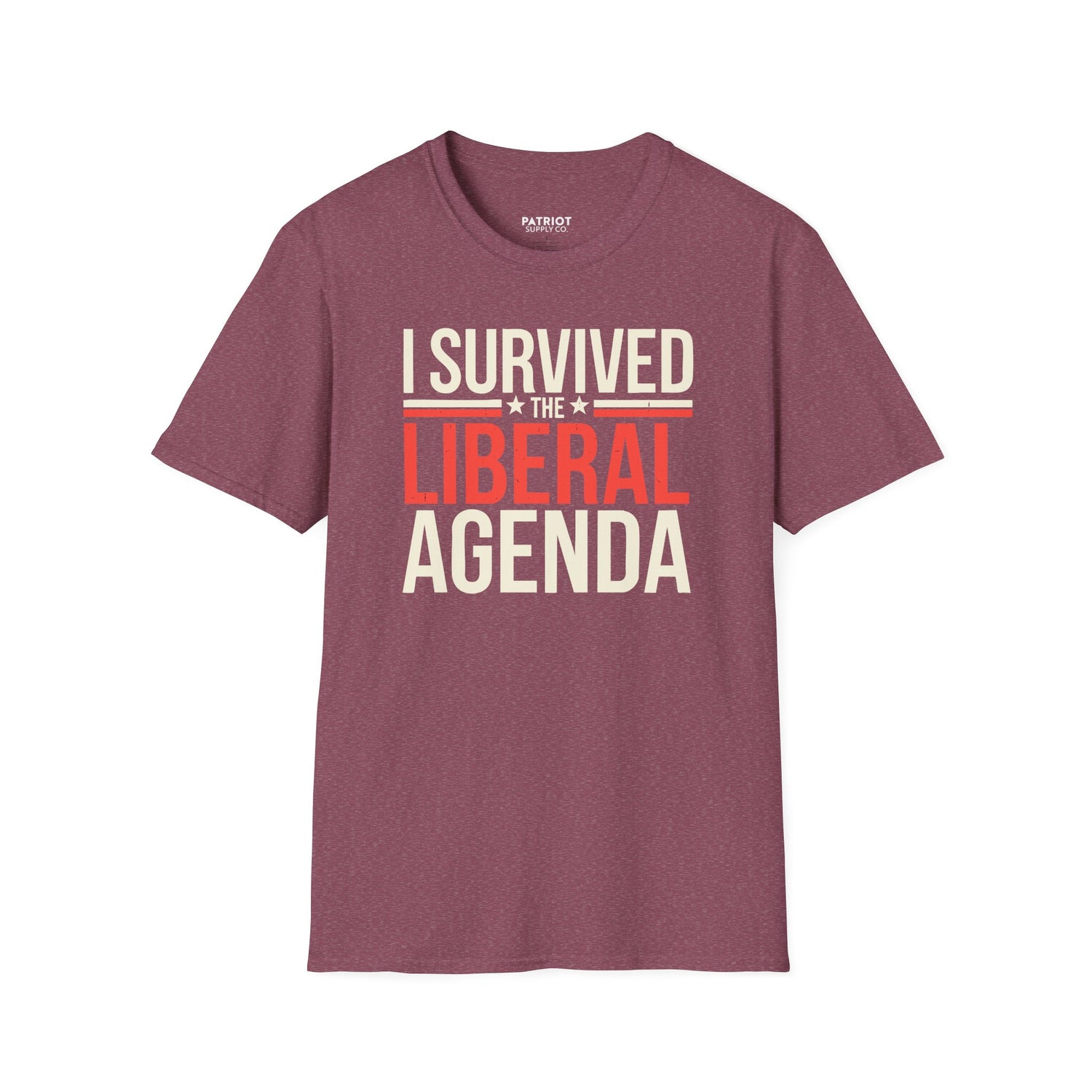 I Survived the Liberal Agenda - Conservative Victory Statement T-Shirt - Patriot Supply Co.
