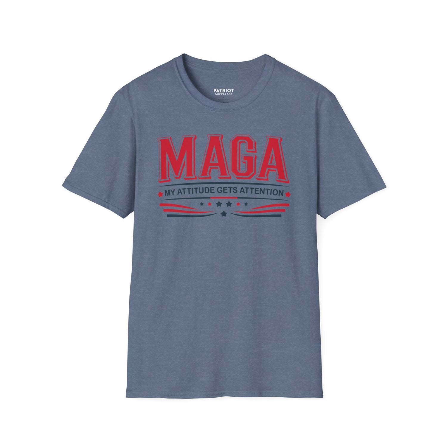 MAGA My Attitude Gets Attention - Bold Conservative Statement T-Shirt