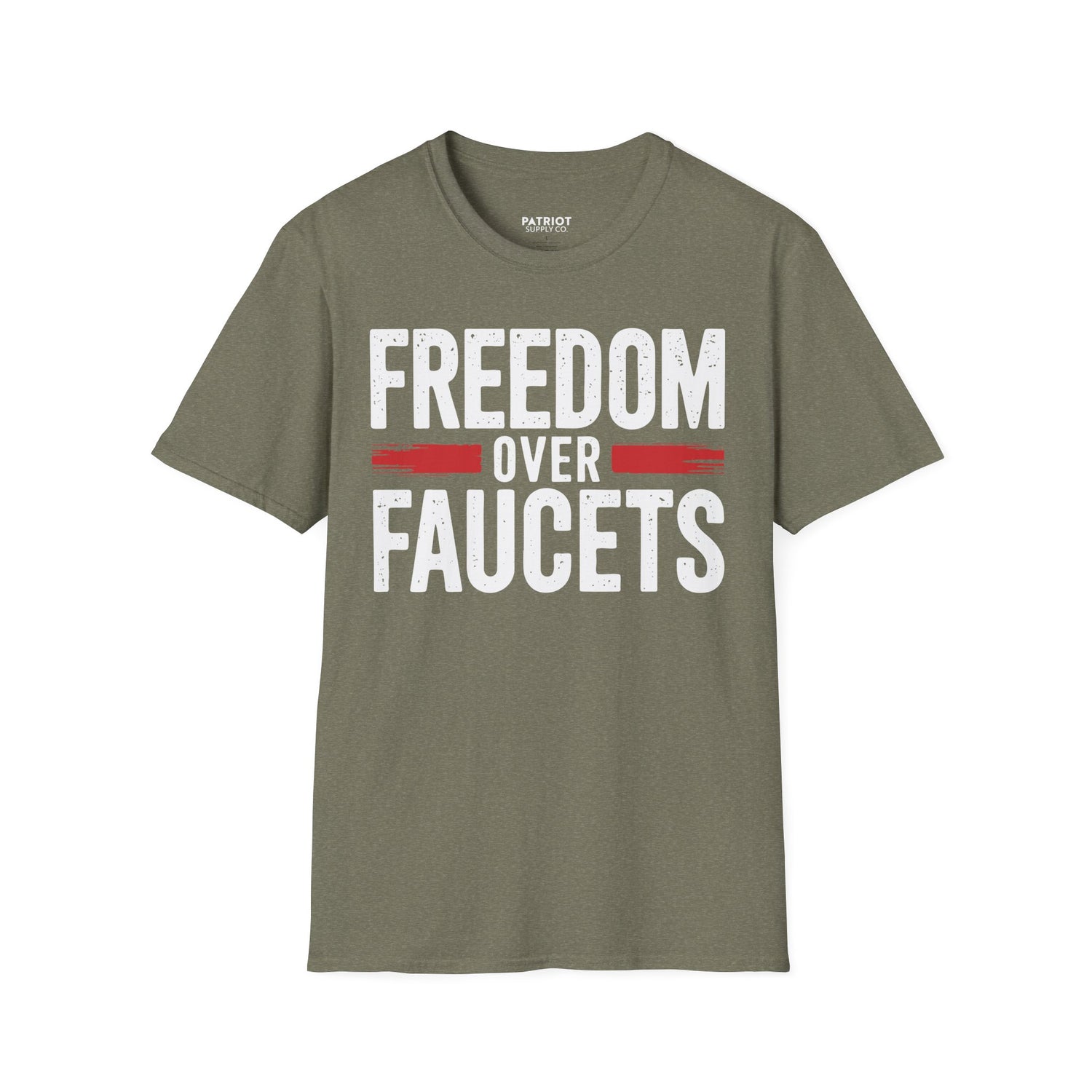 Freedom Over Faucets - Conservative Statement T-Shirt for Constitutional Rights