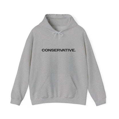 Conservative Message Hooded Sweatshirt - Patriotic Statement Comfort Wear