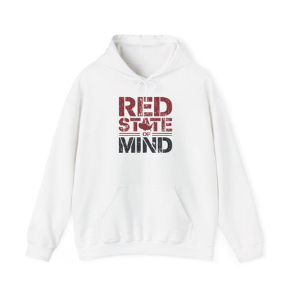 Red State of Mind Hooded Sweatshirt - Conservative Values Comfort Wear