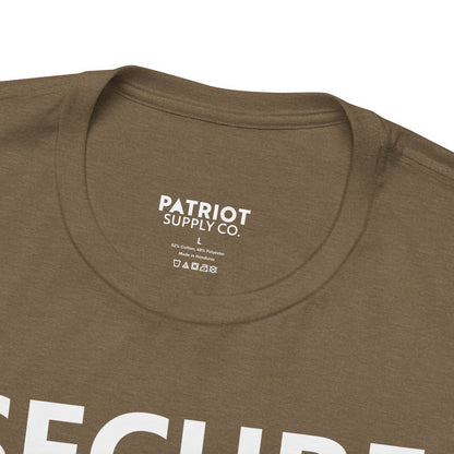Secure Borders T-Shirt - Immigration Control Statement Tee | Conservative Border Security Apparel
