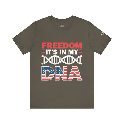 Freedom DNA T-Shirt - Patriotic Independence Day Tee | Conservative American Pride Apparel