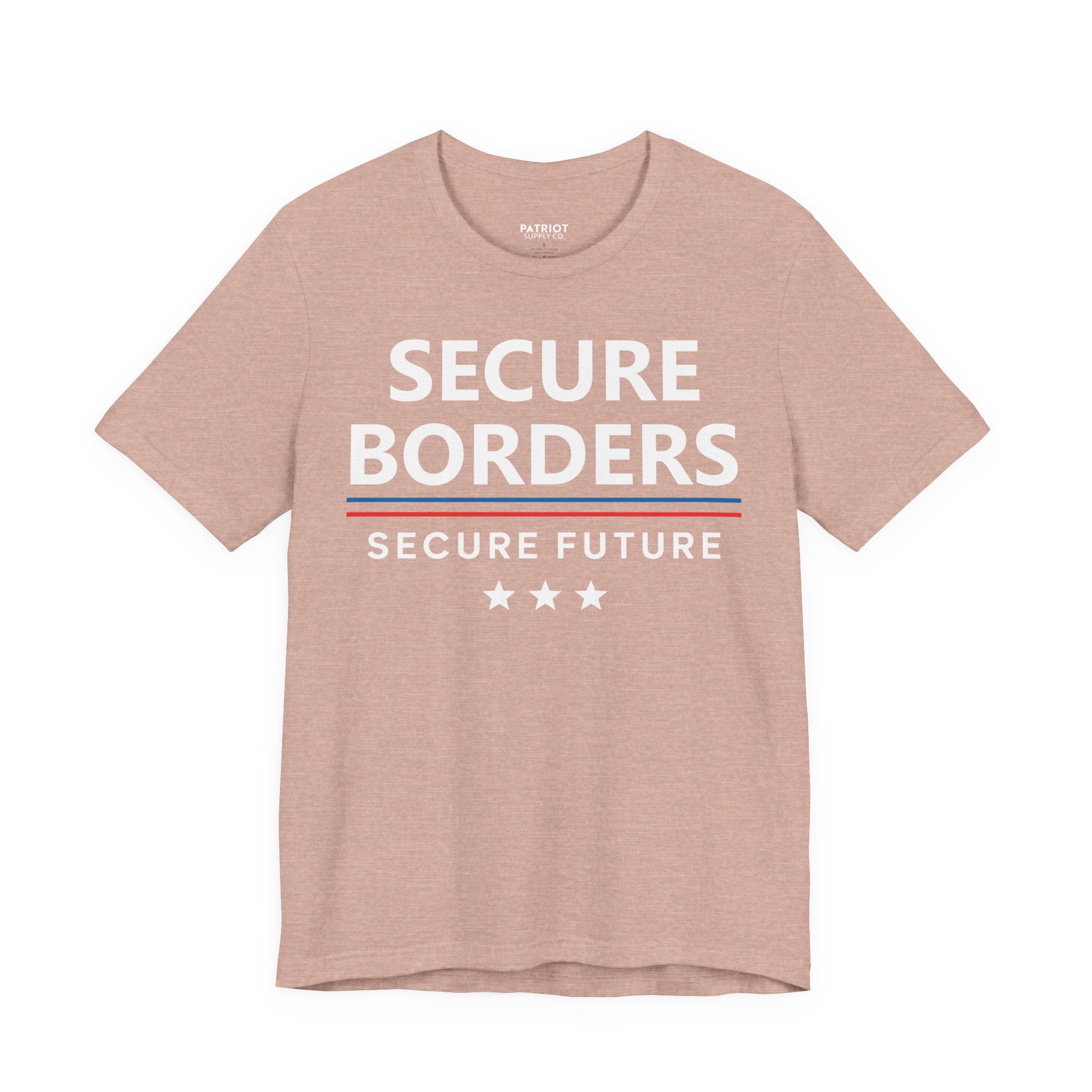 Secure Borders T-Shirt - Immigration Control Statement Tee | Conservative Border Security Apparel