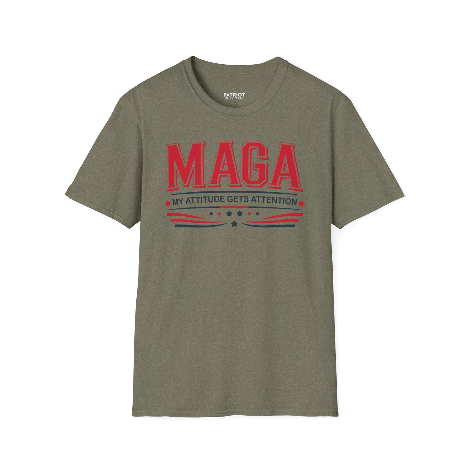 MAGA My Attitude Gets Attention - Bold Conservative Statement T-Shirt