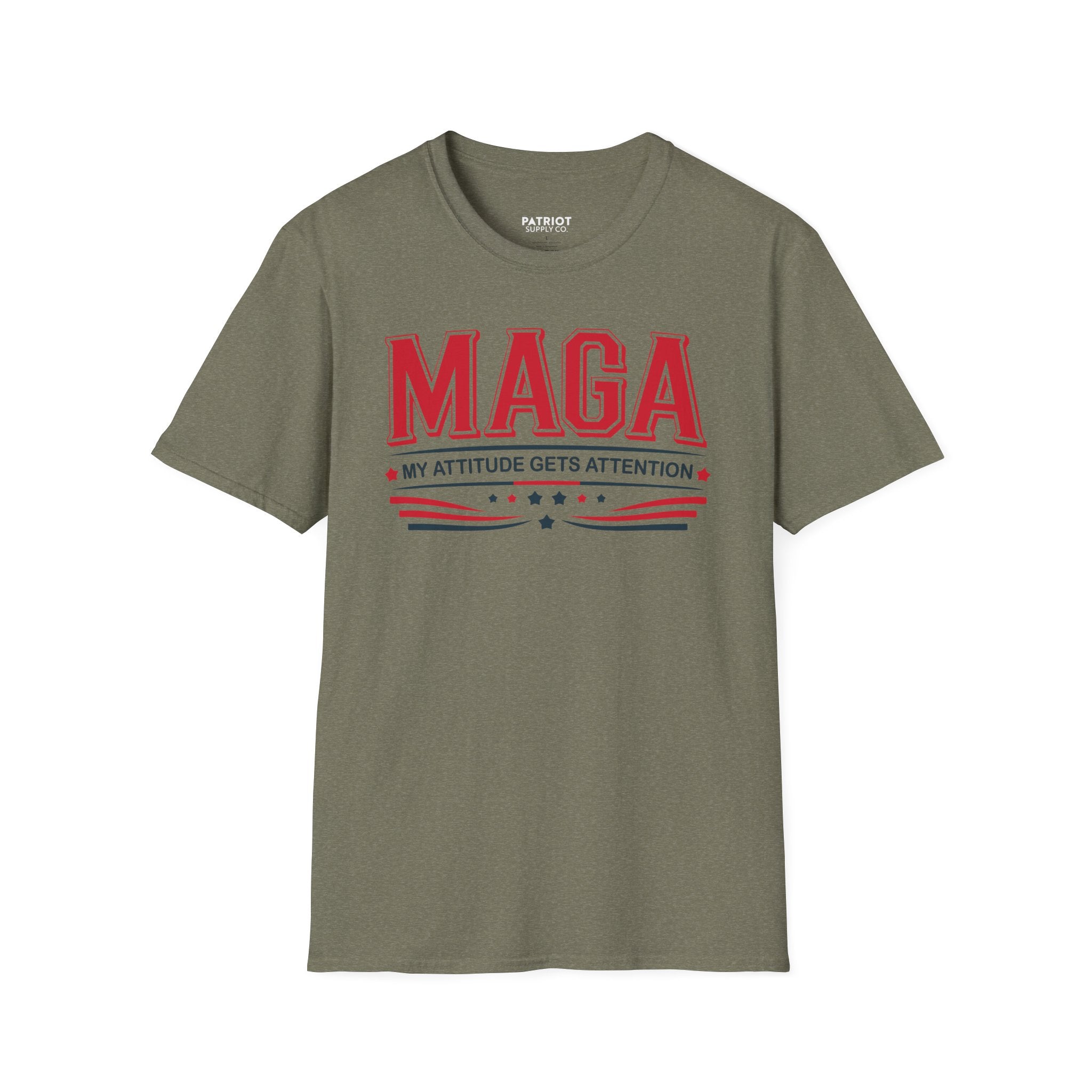 MAGA My Attitude Gets Attention - Bold Conservative Statement T-Shirt