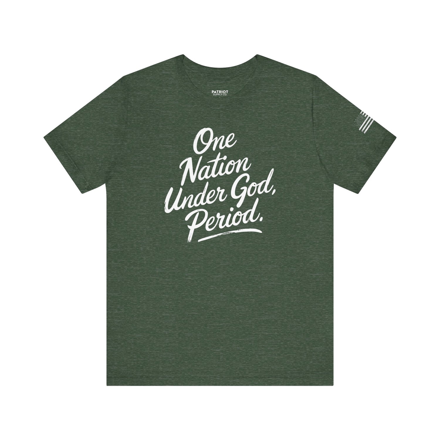 One Nation Under God, Period. - Conservative Faith and Freedom Statement Premium T-Shirt