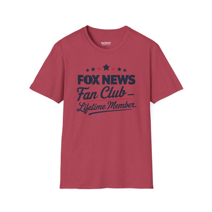 Fox News Fan Club Lifetime Member - Conservative Media Pride T-Shirt