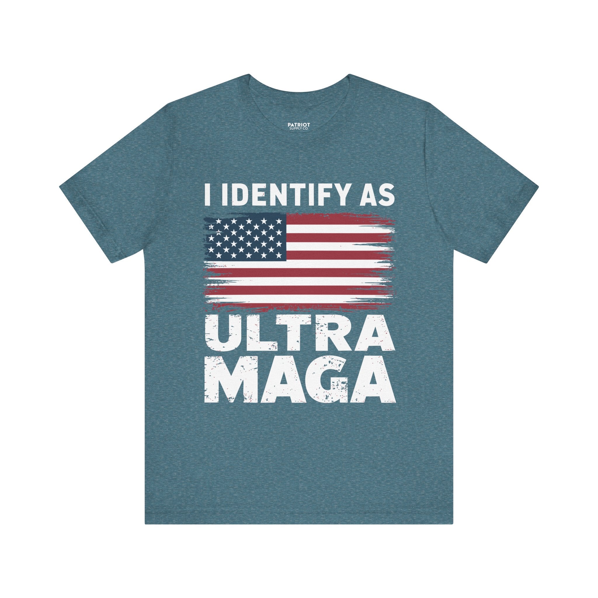 I Identify as Ultra MAGA T-Shirt - Conservative Identity Statement Tee | Patriotic Political Pride Apparel