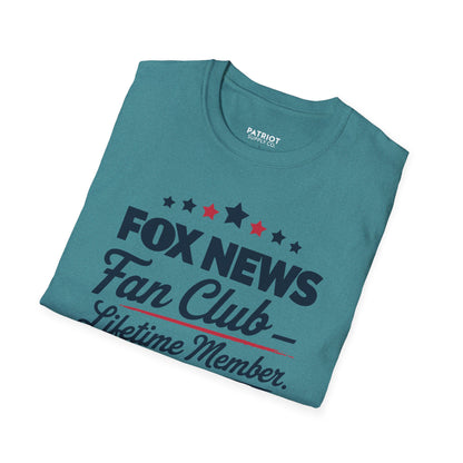 Fox News Fan Club Lifetime Member - Conservative Media Pride T-Shirt