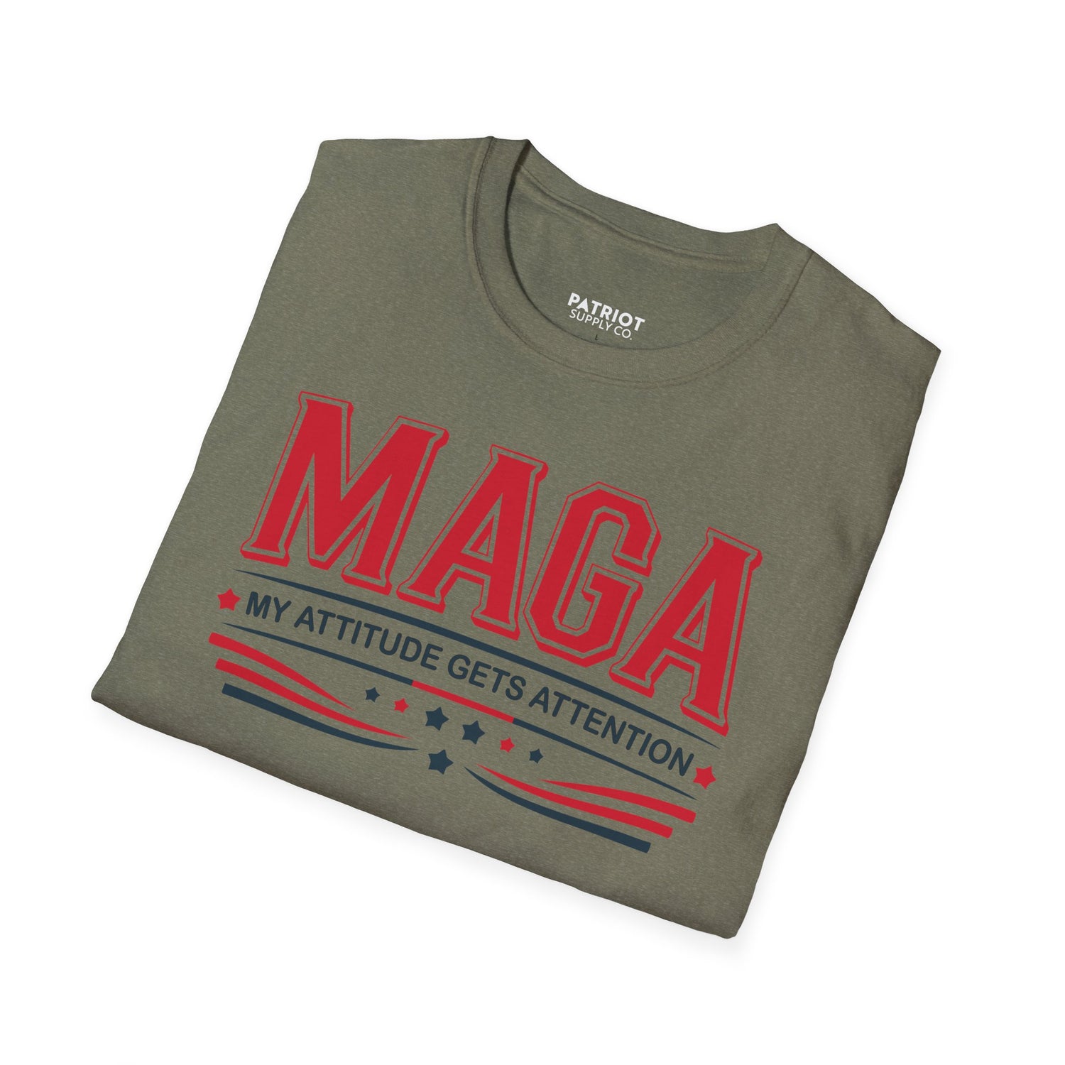 MAGA My Attitude Gets Attention - Bold Conservative Statement T-Shirt