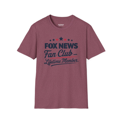 Fox News Fan Club Lifetime Member - Conservative Media Pride T-Shirt