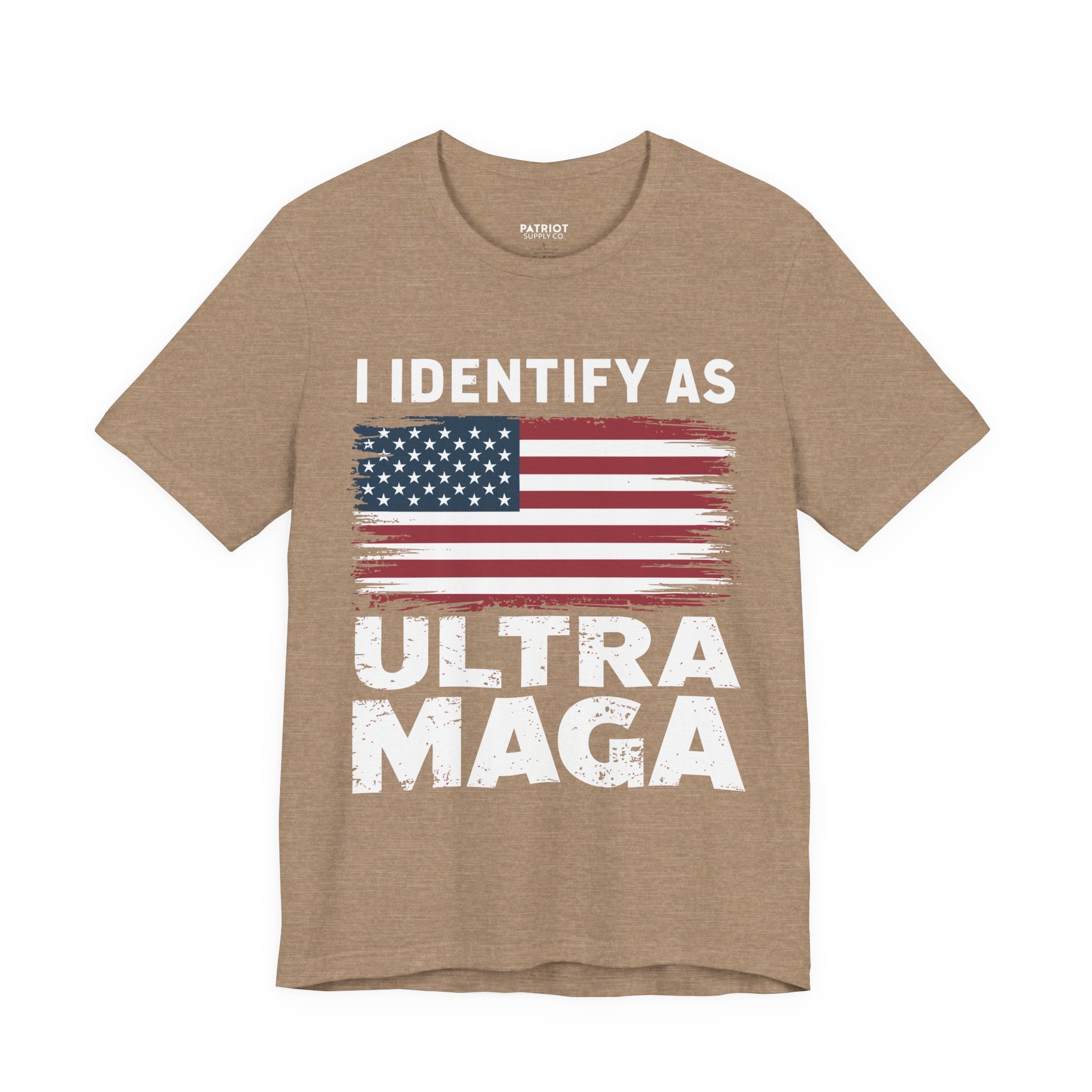 I Identify as Ultra MAGA T-Shirt - Conservative Identity Statement Tee | Patriotic Political Pride Apparel