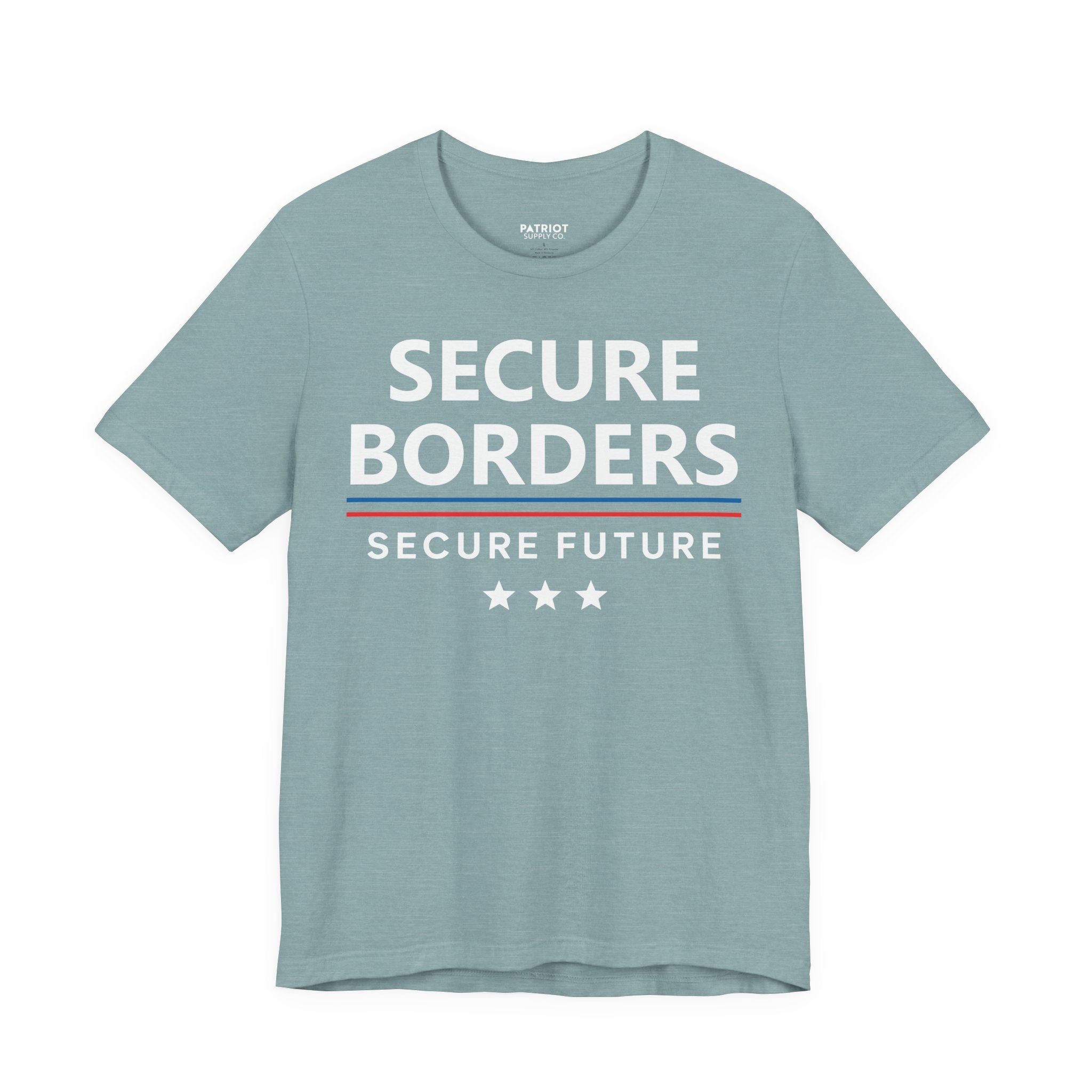 Secure Borders T-Shirt - Immigration Control Statement Tee | Conservative Border Security Apparel
