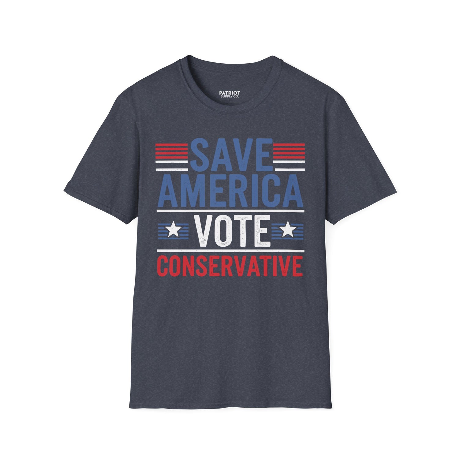 Save America Vote Conservative - Patriotic Election Statement T-Shirt