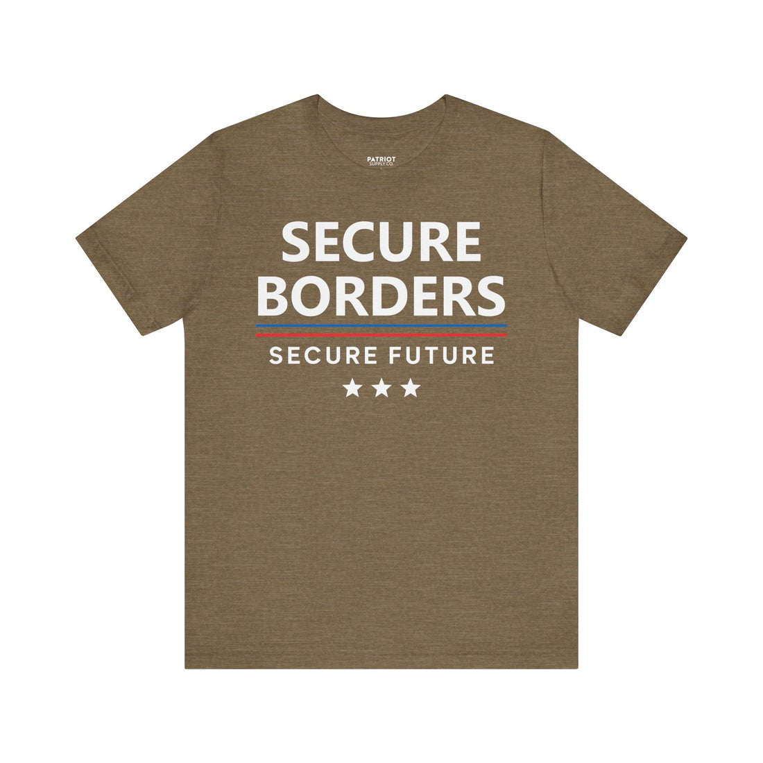 Secure Borders T-Shirt - Immigration Control Statement Tee | Conservative Border Security Apparel