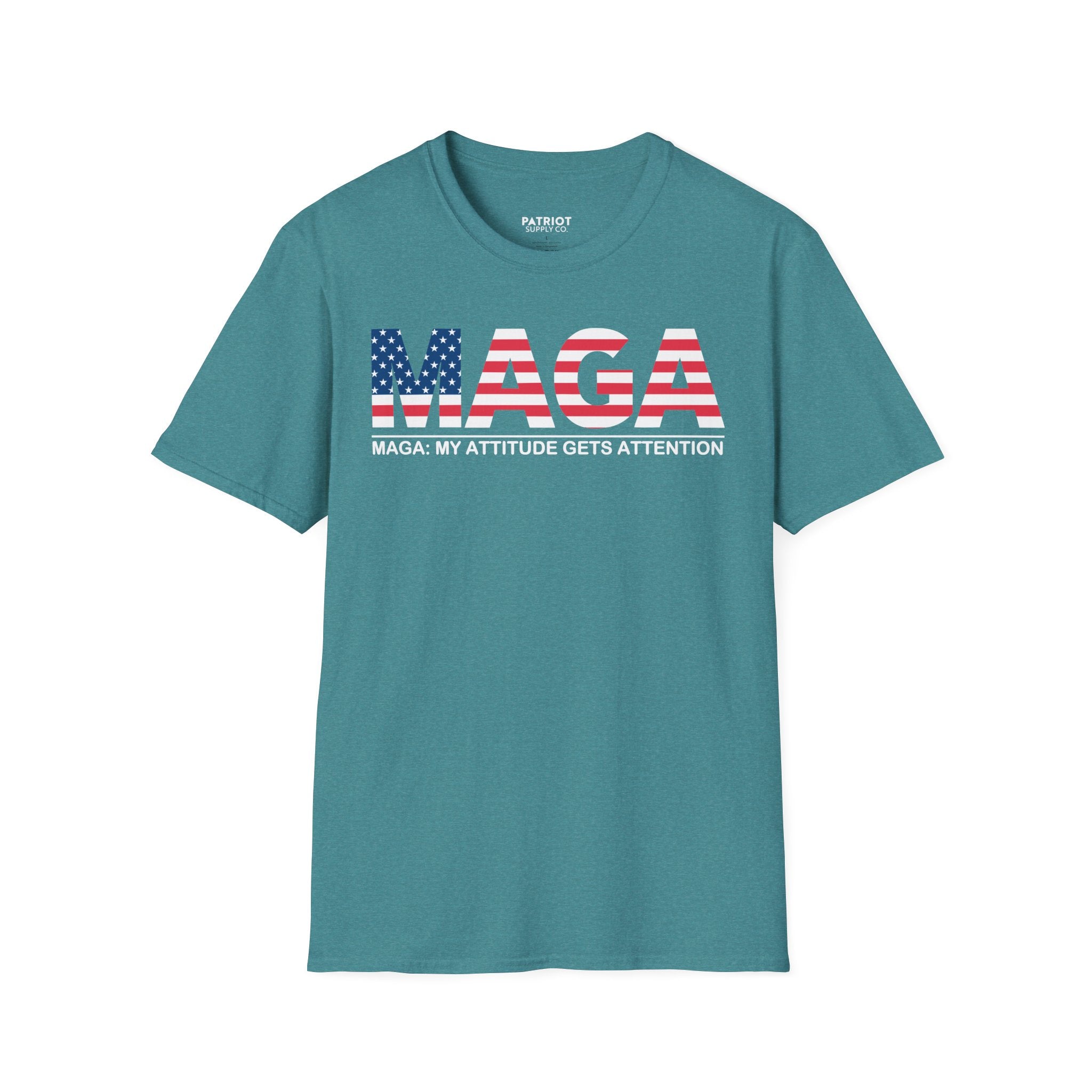 MAGA My Attitude Gets Attention - Bold Conservative Statement T-Shirt