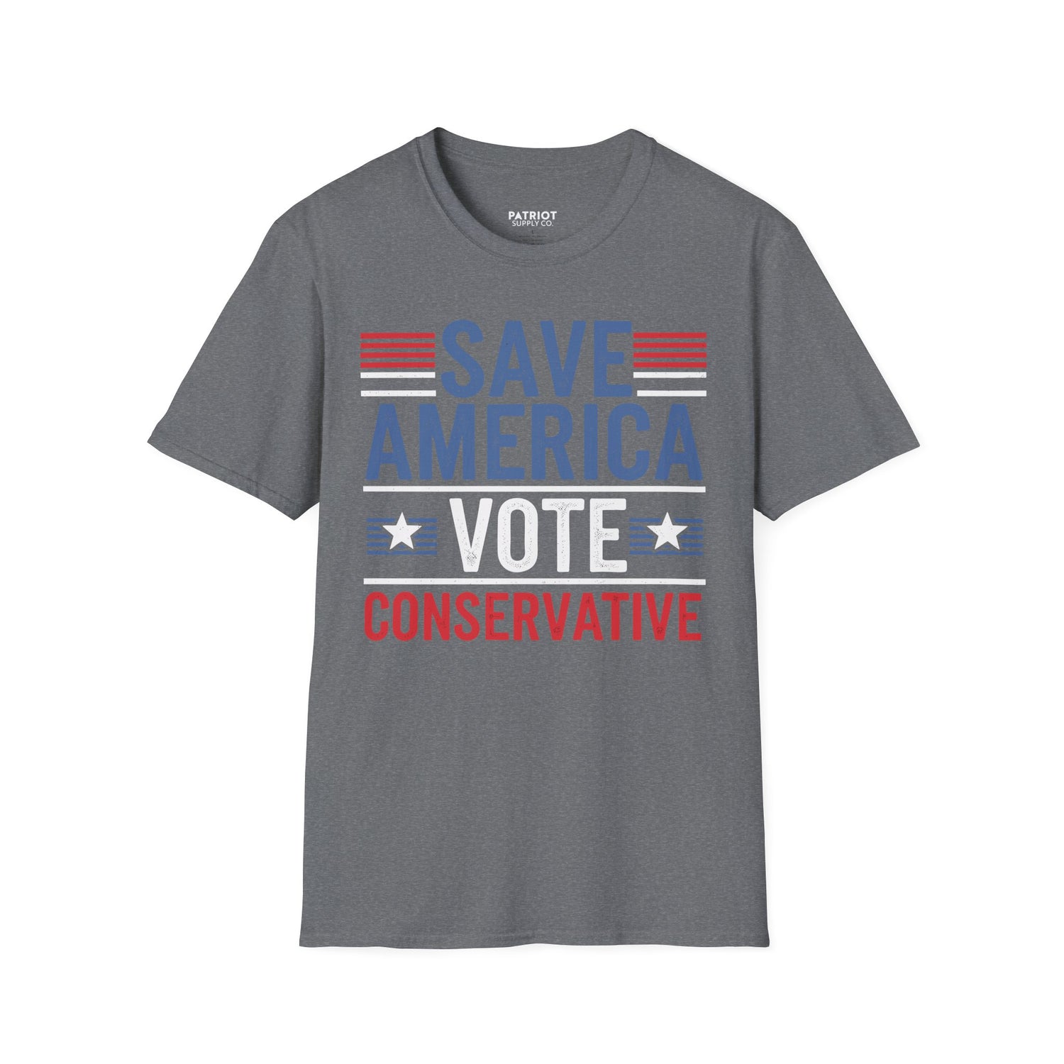 Save America Vote Conservative - Patriotic Election Statement T-Shirt