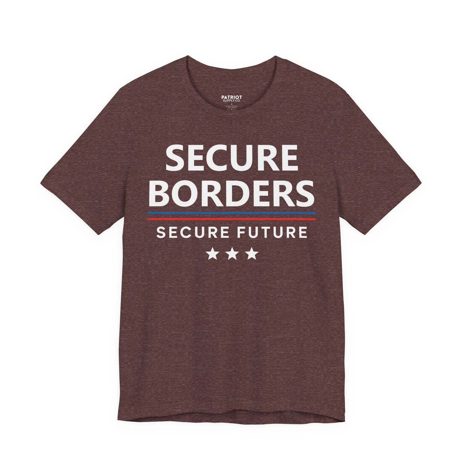 Secure Borders T-Shirt - Immigration Control Statement Tee | Conservative Border Security Apparel