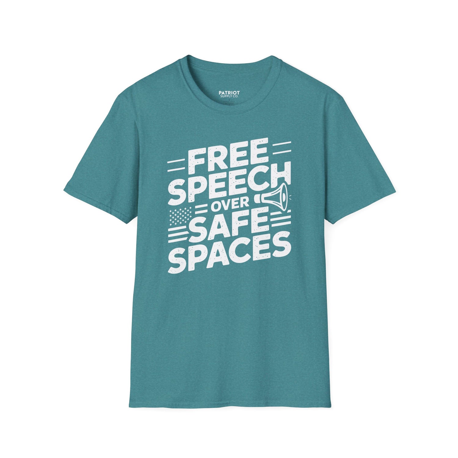 Free Speech Over Safe Spaces - Conservative First Amendment Statement T-Shirt