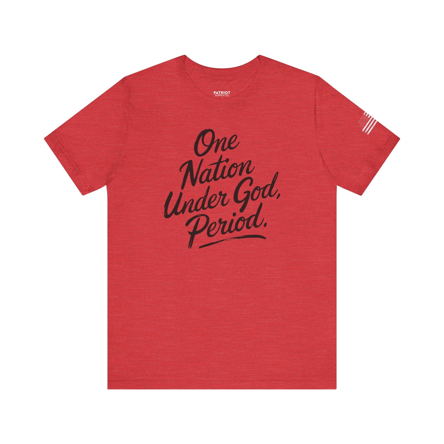 One Nation Under God, Period. - Conservative Faith and Freedom Statement Premium T-Shirt