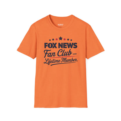 Fox News Fan Club Lifetime Member - Conservative Media Pride T-Shirt