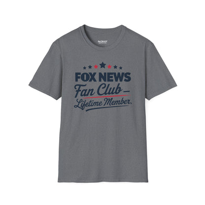Fox News Fan Club Lifetime Member - Conservative Media Pride T-Shirt