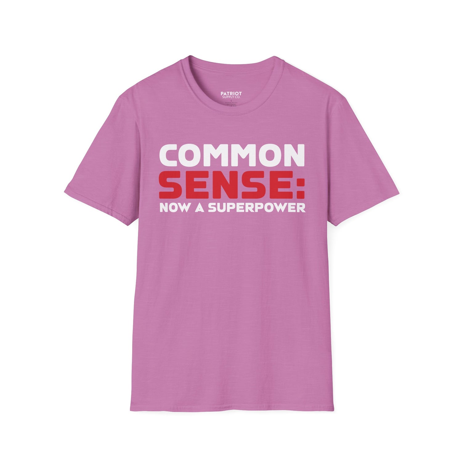 Common Sense Now A Superpower - Conservative Truth Statement T-Shirt