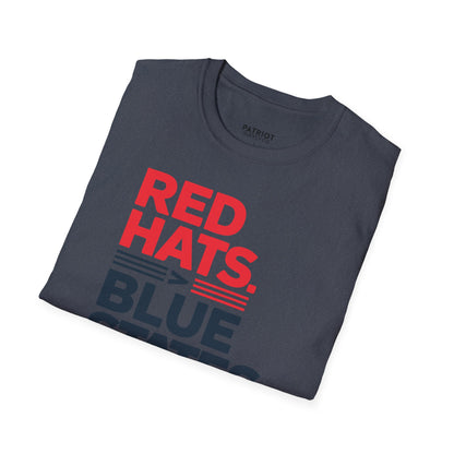 Red Hats &gt; Blue States - Conservative State Pride Statement T-Shirt
