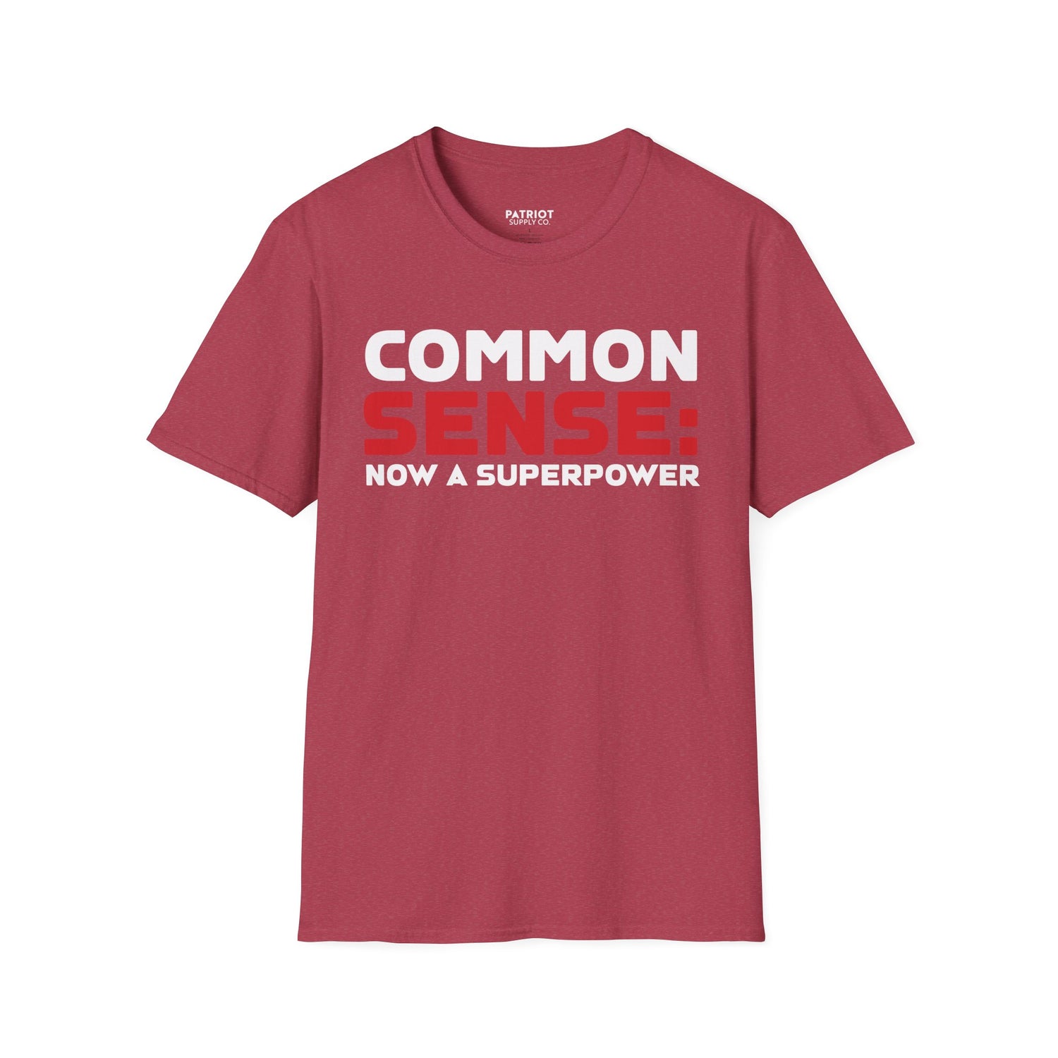 Common Sense Now A Superpower - Conservative Truth Statement T-Shirt