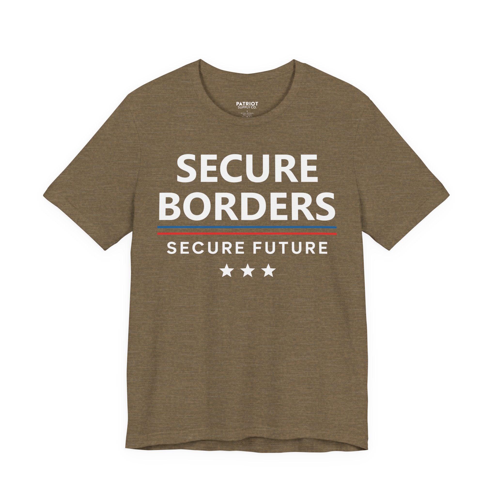 Secure Borders T-Shirt - Immigration Control Statement Tee | Conservative Border Security Apparel