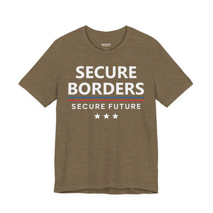 Secure Borders T-Shirt - Immigration Control Statement Tee | Conservative Border Security Apparel