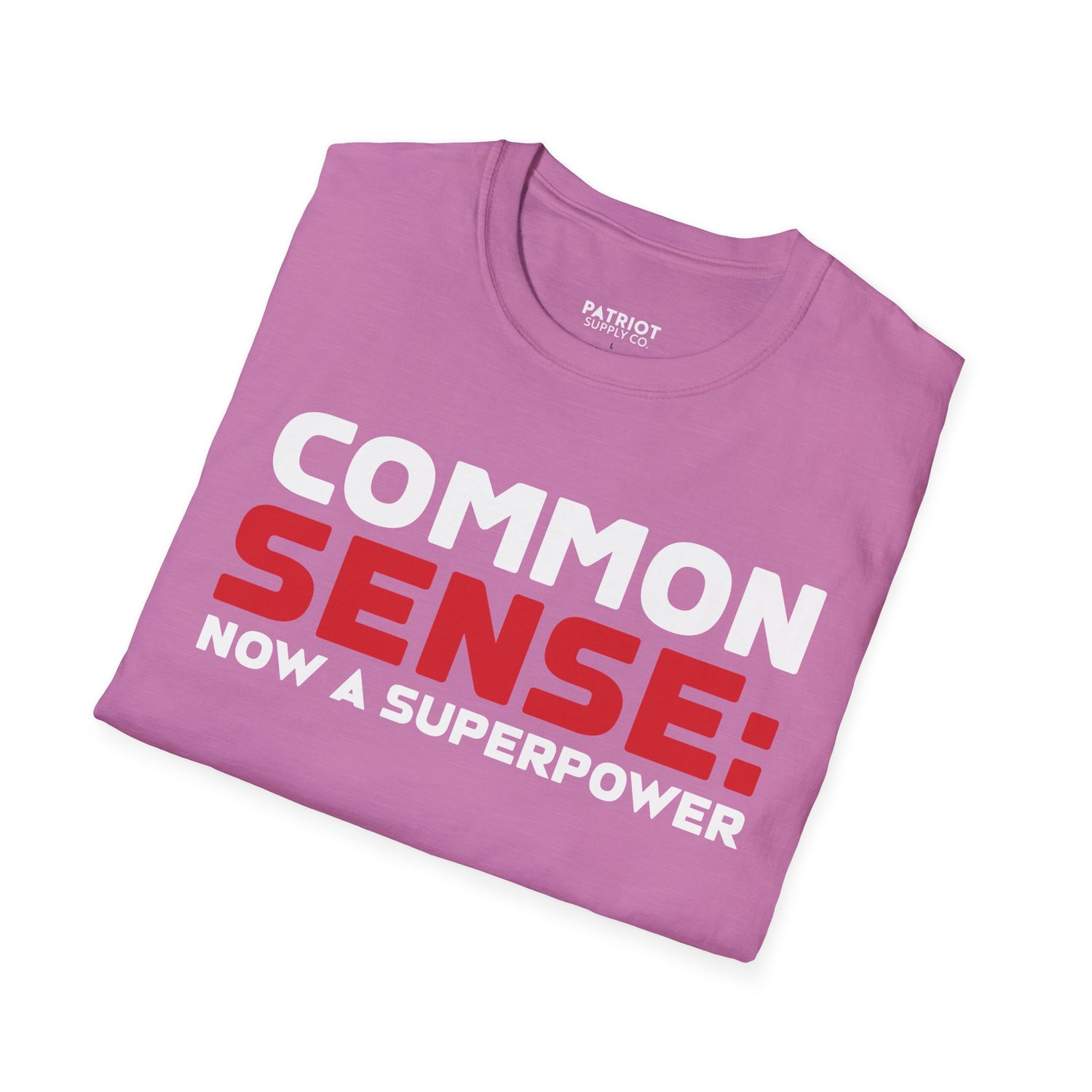 Common Sense Now A Superpower - Conservative Truth Statement T-Shirt