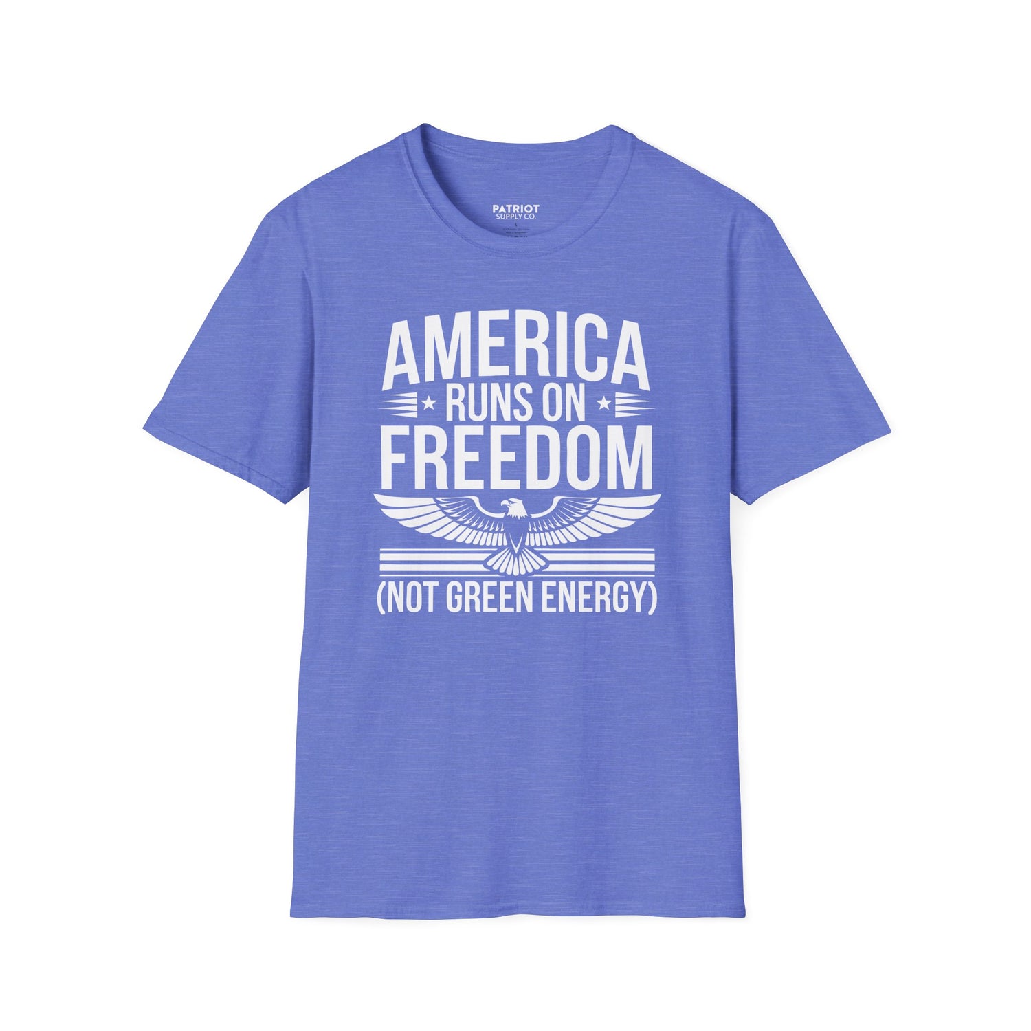 America Runs on Freedom Not Green Energy - Conservative Energy Independence T-Shirt