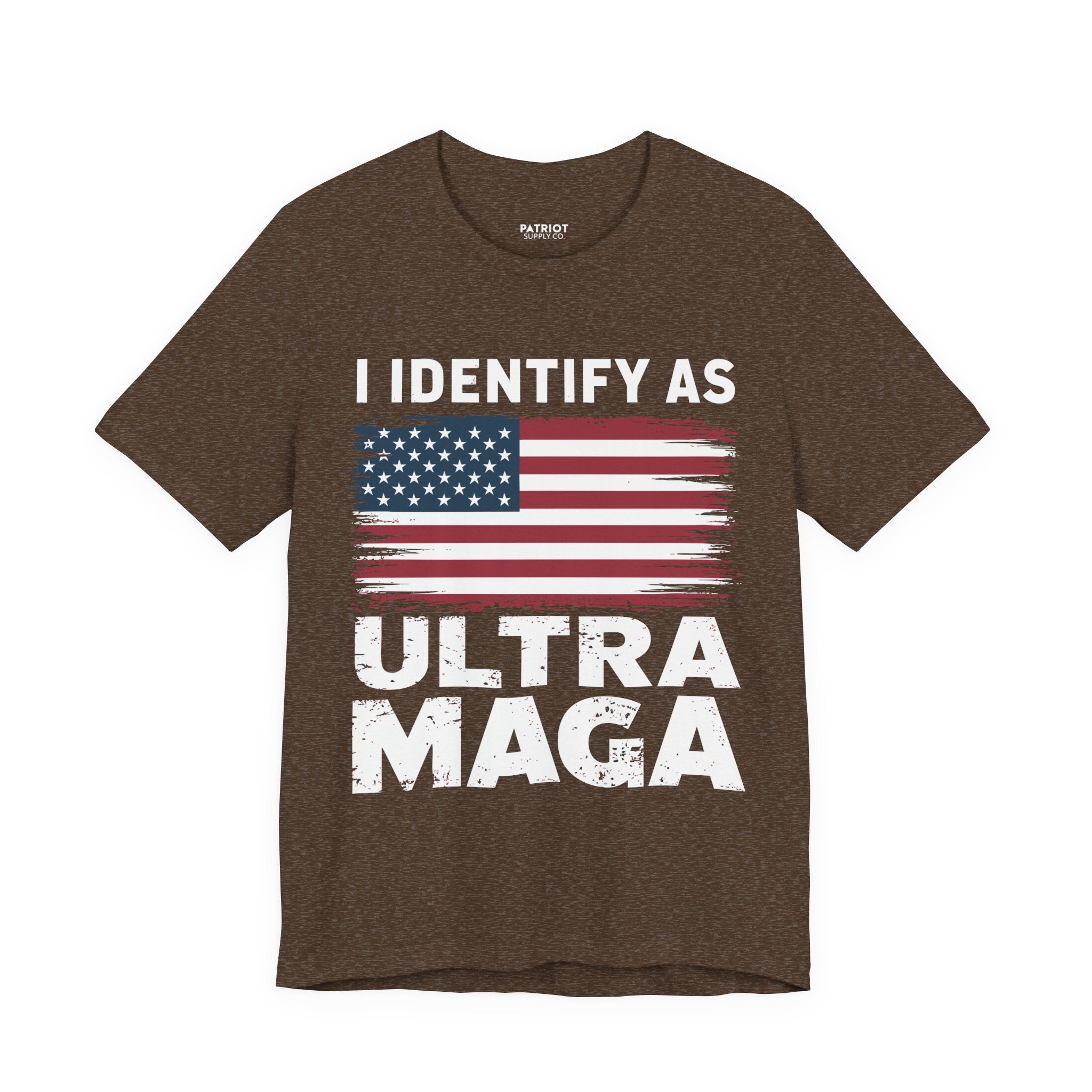 I Identify as Ultra MAGA T-Shirt - Conservative Identity Statement Tee | Patriotic Political Pride Apparel