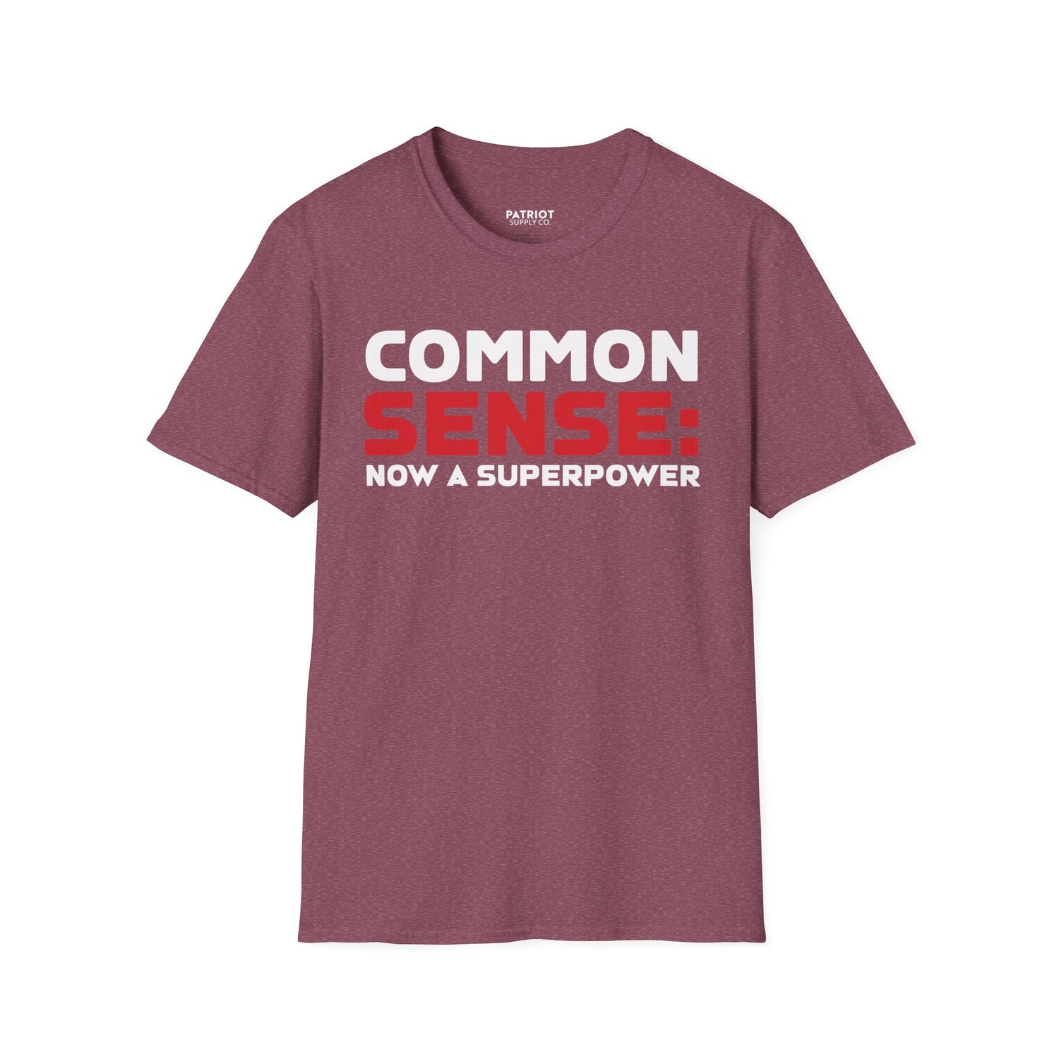 Common Sense Now A Superpower - Conservative Truth Statement T-Shirt